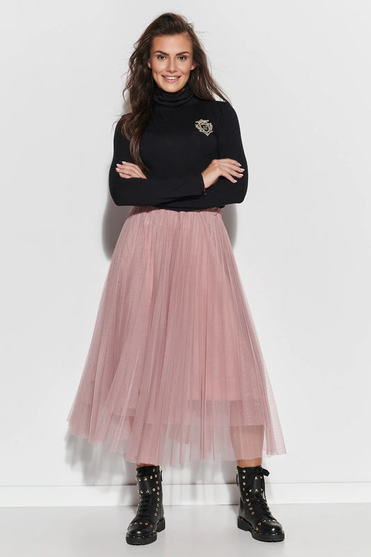 Tulle pleated skirt