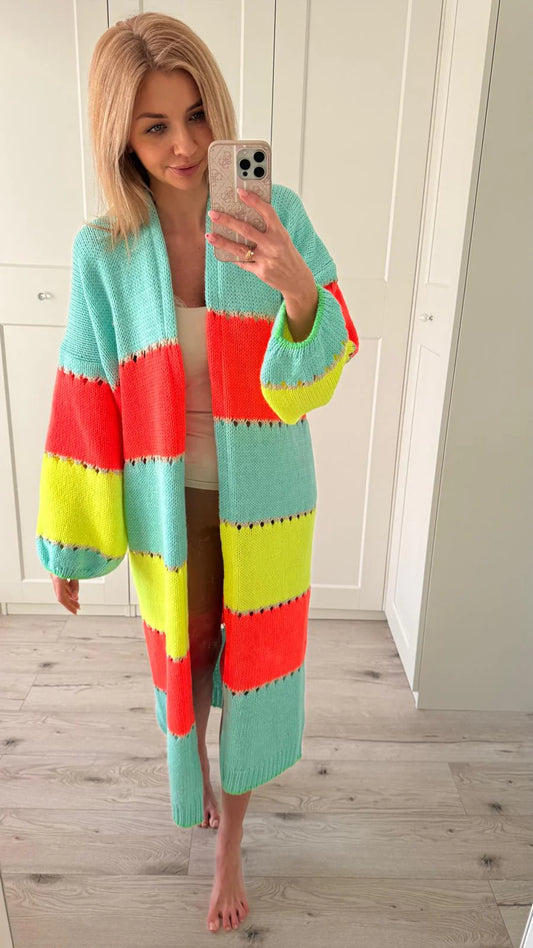 Long open Front Summer cardigan